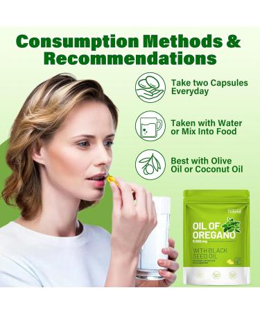 Trihood Oil of Oregano and Black Seed Oil Softgels 300 Max Strength Carvacrol Thymoquinone Blend Helps Support Immune System Digestive & Respiratory Function Made in USA - Buy Online on GoSupps.com