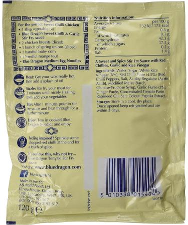 Sauce Mix Bundle which Contains Blue Dragon Sweet Chilli & Garlic Stir Fry Sauce 120g - Pack of 4 with Grocery List Card - Buy Online on GoSupps.com