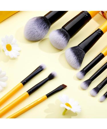 Jessup 10-Piece Professional Makeup Brush Set - Cosmetics for Eyes Face Eyeshadow Foundation & Eyeliner | International Shipping Available - Buy Online on GoSupps.com