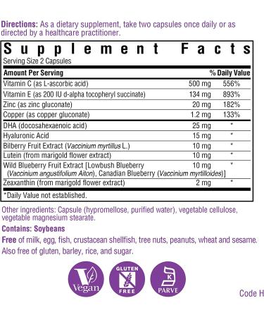 Bluebonnet Nutrition Eye Care - 60 Vegetable Capsules for Vision Support - Buy Online on GoSupps.com