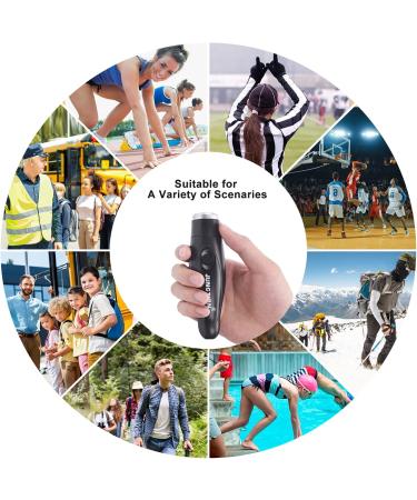 Xflyee Electronic Whistles Loudest Electric Whistles 3 Tones High Volume Whistle Hand Held for Coaches Referees Training Whistle Bulk Outdoor Hiking Emergency Rescue Whistle Gifts black - Buy Online on GoSupps.com
