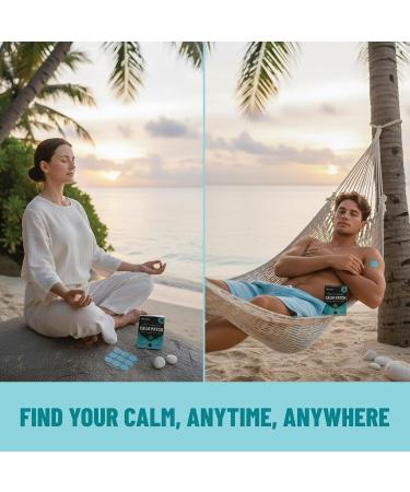 TOLEVITA Calm Patches 36 pcs (Blue) Relaxation & Stress Relief with GABA Ashwagandha L-Theanine Passion Flower Magnesium Herbal Mood & Calm Support - Buy Online on GoSupps.com