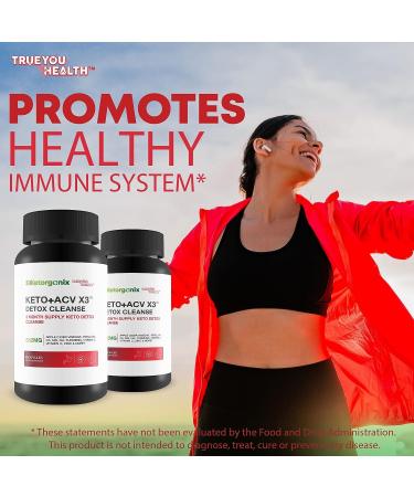 3X Ketorganix Keto+ACV Detox Cleanse - Natural Support for Immune Health & Full Body Cleanse - 3 Month Supply - Buy Online on GoSupps.com