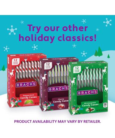 Brach's Bob's Wintergreen Candy Canes 150g - US Christmas Candy - Buy Online on GoSupps.com