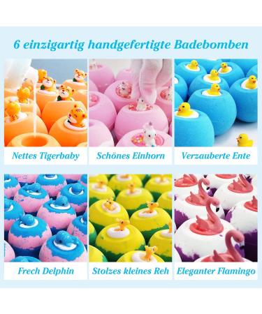 6Pcs Aofmee Bath Bombs for Kids - Fun Foam Bath Additives & Perfect Gifts for Children & Women - Ideal for Birthdays Christmas & Valentine's Day - Buy Online on GoSupps.com