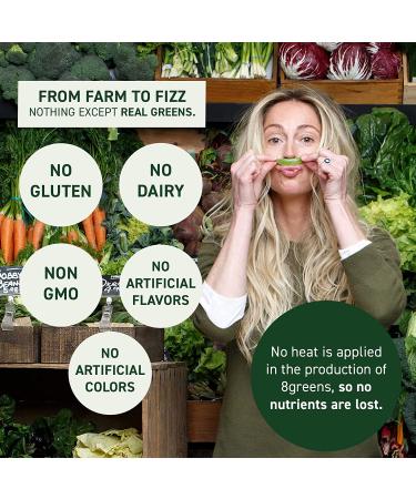 8Greens Original Lemon & Lime Superfood Tablets - Immune Support - Vegan, Gluten-Free, Non-GMO - 90 Tablets (3 Tubes) - Buy Online on GoSupps.com