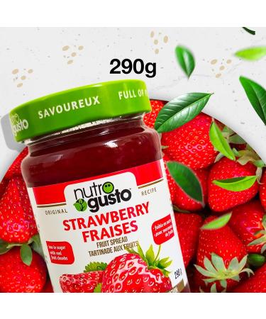 NutroGusto Jams Fruit Preserve Spread 290 g (Strawberry) - Buy Online on GoSupps.com