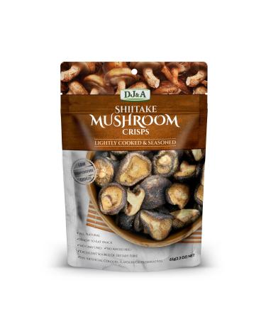 Shiitake Mushroom Crisps - Lightly Cooked and Seasoned 2.3 Ounce 2.3 Ounce (Pack of 1)