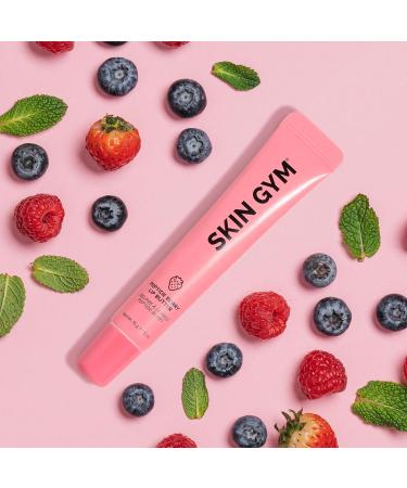 SKIN GYM Peptide Berry Hydrating Lip Balm - Vegan & Cruelty-Free Moisturizer for Dry Lips with Jojoba & Avocado Oil 5oz - Plumping & Nourishing Formula - Buy Online on GoSupps.com
