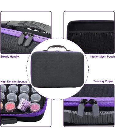 Quefe 120 Slots Diamond Painting Storage Containers - Portable Organizer for DIY Art and Craft Supplies - Buy Online on GoSupps.com