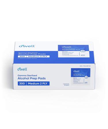 Alcohol Wipes 300 Count | Sterile Alcohol Prep Pads - Individually Wrapped - 2-Ply Antiseptic | Ideal for First Aid Kits | 300 Surgical Alcohol Swabs - Buy Online on GoSupps.com