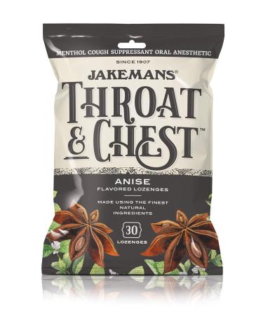 Jakemans Anise Throat & Chest 30 count Lozenge Bag