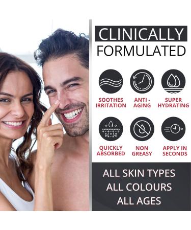ADVANCED Moisturiser for men Face Moisturiser Men Anti aging Face Cream Men Hydrating Moisturiser for Dry Skin and Sensitive Skin with Vitamin E & Hyaluronic Acid Expert Formula Mens Skincare - Buy Online on GoSupps.com