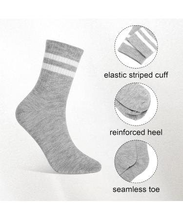 Apricitie 6 Pairs Women's Tennis Socks | Sports & Running Socks for Women 35-38 | Comfortable & Durable Athletic Gear - Buy Online on GoSupps.com