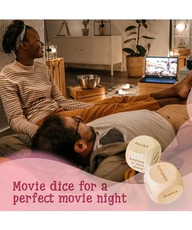 Stofinity Date Night Dice for Couples - Food Cube Game  Take Out Dice  Funny Anniversary Wooden Gifts for Him Her  What to Watch Decision for Movie Dice  Romantic Wood Couple Date Night Ideas - Buy Online on GoSupps.com