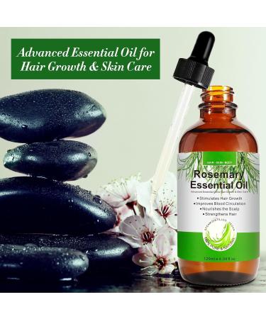 Vrtdhy Rosemary Oil l for Hair Growth & Skin Care 120ml Essential Oil for Eyebrow and Eyelash Nourishes The Scalp for Men Women 100% Pure & Natura - Buy Online on GoSupps.com