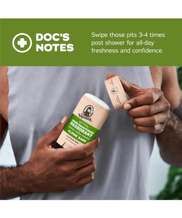 Dr. Squatch Natural Deodorant for Men - 3 Pack Alpine Sage Aluminum Free Odor-Squatching Formula | Shop Now - Buy Online on GoSupps.com