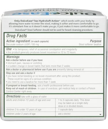 DulcoLax Stool Softener Sugar Free Liquid Gels - 50 Gels - Buy Online on GoSupps.com