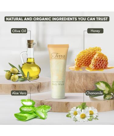 Buy Organic Honey & Aloe Vera Body Wash - 1 Oz Frosted Tube | Case of 300 | International Shipping Available - Buy Online on GoSupps.com