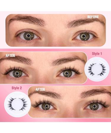 HeyAlice Magnetic Eyelashes Kit - Reusable No Glue Needed Natural Look Wispy Lashes with Applicator (2 Pairs) - International Shipping Available - Buy Online on GoSupps.com