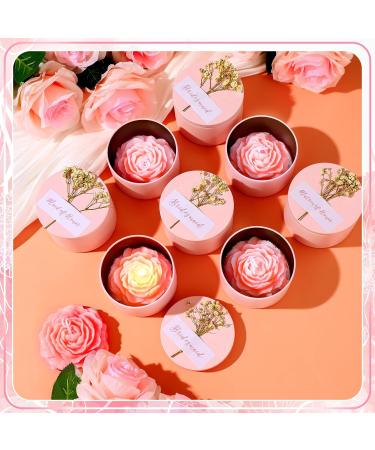 MTLEE Bridesmaid Candles Set - 8 Scented Soy Wax Gifts for Wedding Favors & Bridal Showers | Perfect Proposals & Birthday Gifts (Pink - Buy Online on GoSupps.com