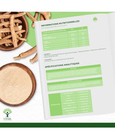 Bioptimal - Racines d'Ashwagandha Indien Bio en Poudre - Withania Somnifera 100% Pur - Sommeil Anti-Stress Libido Adaptog ne - Contr l et Conditionn en France - Certifi Ecocert - 100g 100 g (Lot de 1) - Buy Online on GoSupps.com