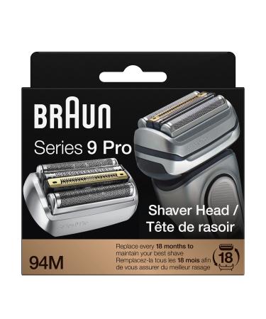 Braun Series 9 Shaver Replacement Head, Compatible with All Series 9 Electric Shavers For Men (94M), Fits 9465cc, 9477cc, 9460cc, 9419s, 9390cc, 9385cc, 9330s, 9291cc, 9296cc 94M Replacement Head