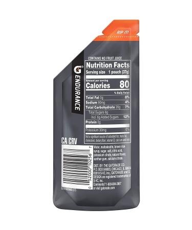 Gatorade Endurance Energy Gel No Caffeine 4 Flavor Variety Pack of 12 - Buy Online on GoSupps.com