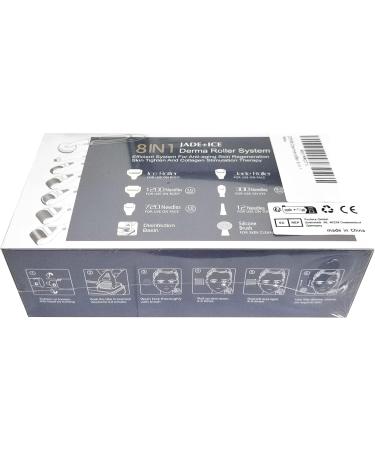 Zitfri 8-in-1 Derma Roller - Microneedling Tool for Body & Facial Care | Anti-Wrinkle Acne & Pregnancy Scar Treatment | Violet Jade Roller - Buy Online on GoSupps.com