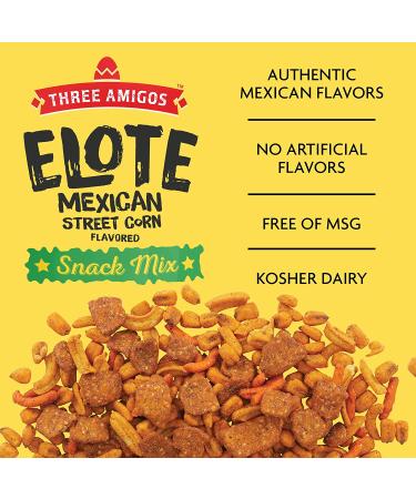 Three Amigos Elote Mexican Street Corn Snack Mix - Gourmet Roasted Variety Food Snacks | 7 oz 6 Pack - Buy Online on GoSupps.com