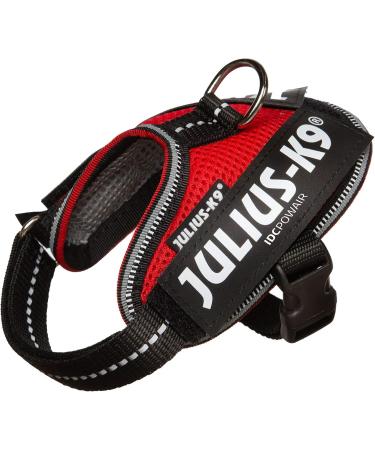 Julius-K9 IDC Powair Dog Harness 2XS / Baby 2 - Lightweight Red Dog Harness for Small Breeds | International Shipping Available - Buy Online on GoSupps.com
