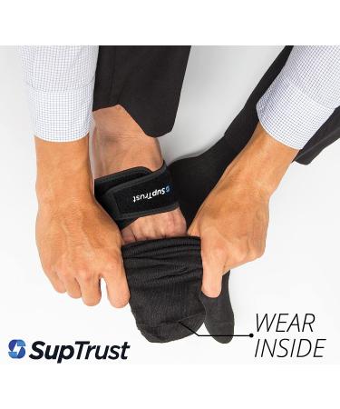Suptrust Arch Support for Plantar Fasciitis Relief - Unisex Orthotic Insoles for Feet Pain, High Arch, Flat & Fallen Arches - Dark Black - Buy Online on GoSupps.com