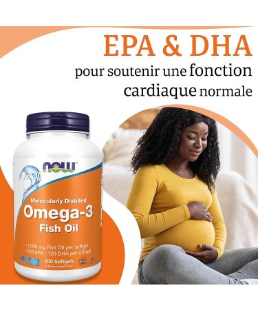 Now Foods Molecularly Distilled Omega-3 (Omega-3 Molecular Distilled) with EPA & DHA High Dosed 200 Soft Capsules Lab Tested Soy Free Gluten Free Non-GMO - Buy Online on GoSupps.com