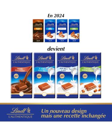 Lindt - Set of 4 tablets MASTER CHOCOLATIER - Extra fine milk chocolate 4x100g - Buy Online on GoSupps.com