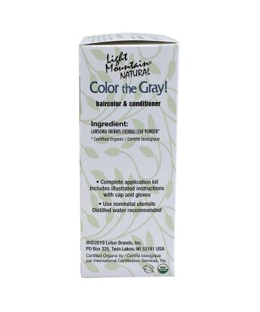 Light Mountain Natural Color The Gray! Hair Color & Conditioner - Red, 7 oz (2 Pack) | 100% Natural & Vegan - Buy Online on GoSupps.com