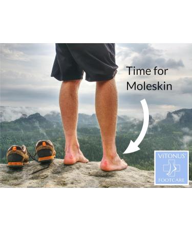 Moleskin Adhesive Flannel Foot Blister Pads Variety Pack - 10 Sheets, 110 Pads - Buy Online on GoSupps.com