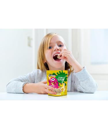 RAWBERRY Kids Banana Balls - No Added Sugar Gluten Free & Vegan Snack (8 x 50g) - Healthy Crunchy Treat for Kids  - Buy Online on GoSupps.com