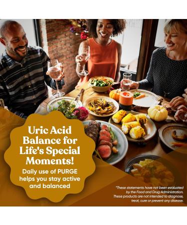 Purge! Uric Acid Flush Detox & Cleanse 120 Vegan Capsules with Celery Seed Tart Cherry & Chanca Piedra for Joint Support & Mobility - Buy Online on GoSupps.com