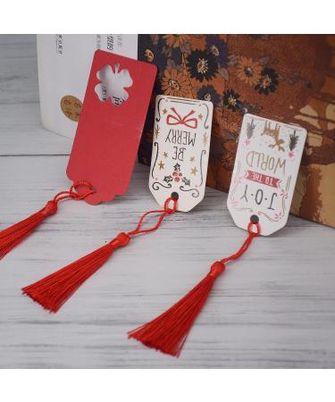 Aokbean 100pcs 5 Handmade Red Silky Floss Craft Bookmark Tassels for DIY Jewelry Making - Graduation Souvenir - Buy Online on GoSupps.com