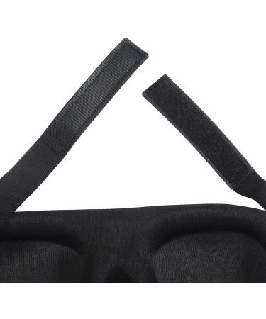 Lonfrote 3D Contoured Sleep Mask with Earplugs and Carry Pouch - Black - Buy Online on GoSupps.com