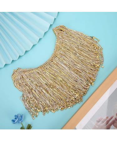 Snufeve6 Rhinestone Chain - 14cm Crystal Trim for Headwear Wedding Dresses & Necklaces | International Shipping - Buy Online on GoSupps.com