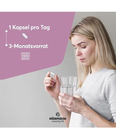 Skin Complex with Biotin Collagen & Hyaluron - 90 Capsules | Dietary Supplement for Skin Hair & Bones | Made in Germany - Buy Online on GoSupps.com