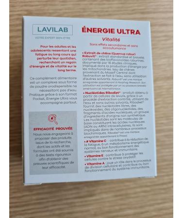Lavilab Ultra Energy: Chronic Fatigue Supplement Long-Lasting Energy Motivation Performance Boosts and Endurance Sticks Powder - Buy Online on GoSupps.com