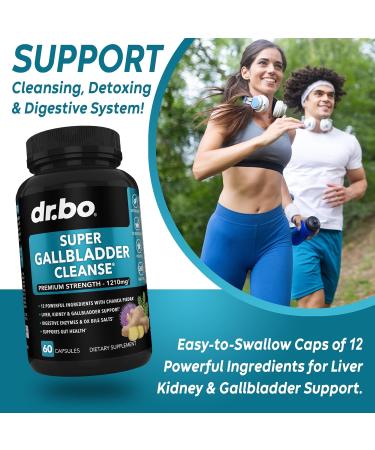 Gallbladder Supplements Cleanse Formula | Keto Digestive Enzymes & Ox Bile for Gallstone Dissolver | Chanca Piedra & Betaine HCL Detox Support - Buy Online on GoSupps.com