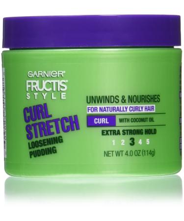 Garnier Fructis Style Curl Stretch Loosening Pudding  4 Ounce Jar  For Naturally Curly Hair 4.0 Ounce (Pack of 1) Curl