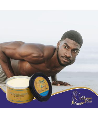 Ocean View Deep Waves Pomade: Natural 360 Wave Grease for Men - Shea Butter, Beeswax, Moisture Control, Silky Shine - 4 oz - Buy Online on GoSupps.com