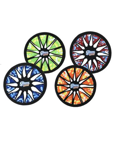 Sunlite Sports Water Series Spin Twist Frisbee, 1 Piece, Colors Vary, Blue/Green/Orange/Red (AN0509-B) Assort