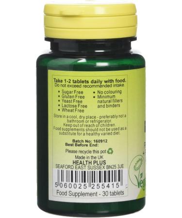 Health Plus Red Clover Supplement - 40mg Isoflavones for Women's Health - 30 Tablets - Buy Online on GoSupps.com