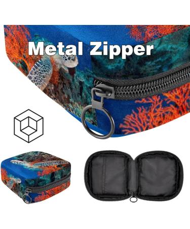 Sanitary Napkin Storage Bag | Sea Turtle Design | Portable Menstrual Cup & Bandage Bags for Women - Buy Online on GoSupps.com