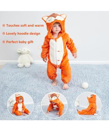 COOKY.D Unisex Winter Hooded Romper Jumpsuit 30-36 Months - Fox Design - Buy Online on GoSupps.com